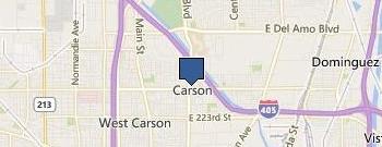 Carson Planning Department location map
