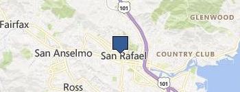 Caring Dentistry of San Rafael location map