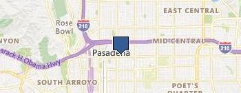Pasadena Carpet Cleaning Pros location map
