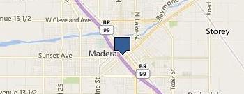 Madera County Jury Commn location map
