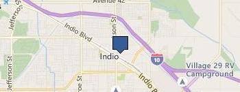 Indio City Street Maintenance location map