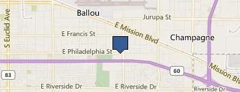 J P USA location map