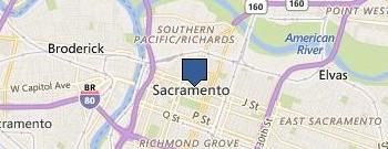 A Bail Bondsman Bail Sacramento location map