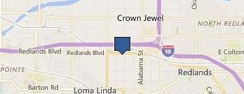 Yoga Room of Redlands location map