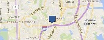 Osha Thai Glen Park location map