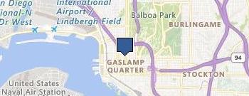 Airport Shuttle San Diego location map