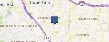 Airport Taxi Cab Cupertino location map
