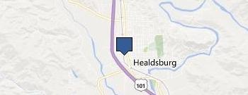 Healdsburg Wine Tour location map