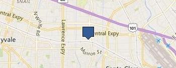Sky High Sports - Santa Clara location map
