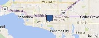 Bay County Development Service location map