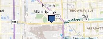 Airport Shuttle location map