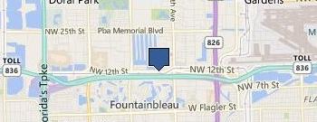 Doral Lincoln location map