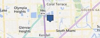 Carpet Cleaning South Miami location map