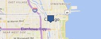 Chicago Board-Rabbis location map