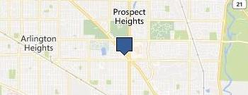 Northwest Community Hosp location map