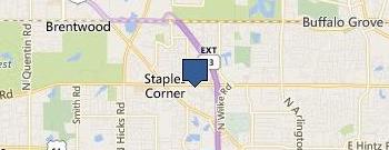 Arlington Lexus in Palatine location map