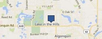 Lake in the Hls Village Hall location map