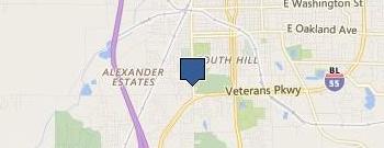 Bloomington Fire Department location map