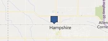 Hampshire Sewage Treatment location map