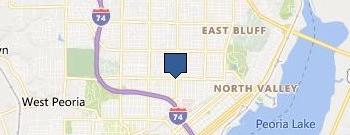 Peoria Rescue Ministries location map