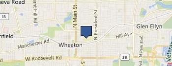 Wheaton College location map