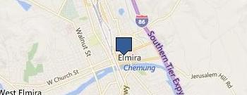 Chemung County District Attorney location map