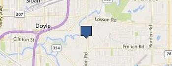 Apple Blossom Treatment Aptmnt location map