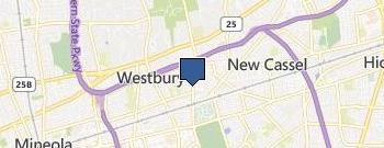Westbury Dental location map