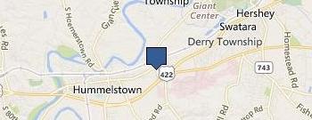 Hummelstown Beverage Distributor location map