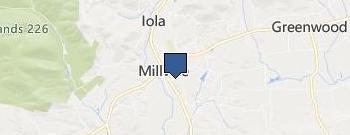 Miliville United Methodist Chr location map