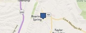 Roaring Spring Water & Coffee location map