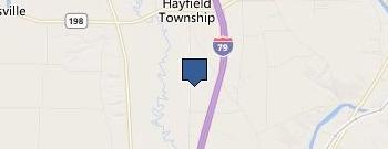 Hayfield Twp Tax Collector location map
