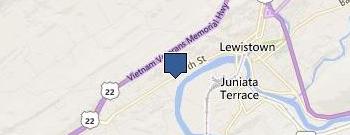 Mifflin County Board-Asstnc location map