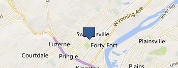 Wyoming Valley Landscaping location map