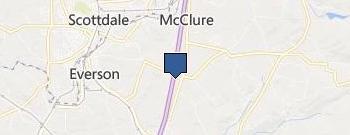 Albert Gallatin Hospice location map