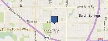 SE Dallas Women's Health Center location map