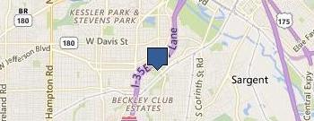 Dallas Zoo location map