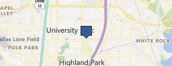 Southern Methodist University location map
