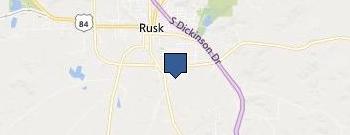 Rusk Isd Transportation Department location map