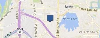 Greens Oaks Behavioral location map