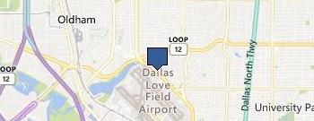 Business Jet At Love Field location map