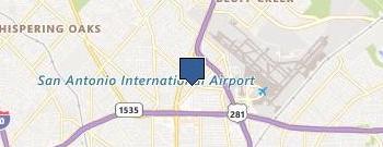 San Antonio Fencing Center location map