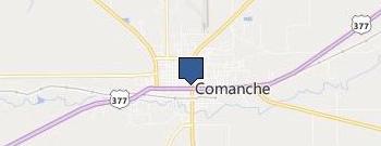 Comanche County Judge location map