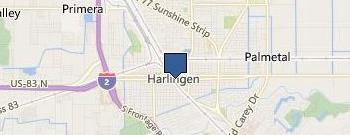 Harlingen City Health Department location map