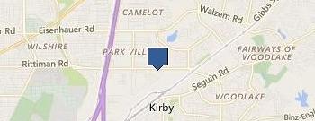 Irby location map