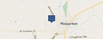 Pleasanton Intermediate School location map