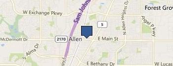 Allen Properties Online location map