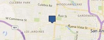 Texas Smiles Dental Ctr-Sn location map