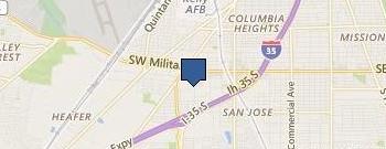 South San Antonio High School location map