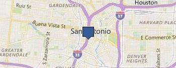 San Antonio Birth & Death Rcrd location map